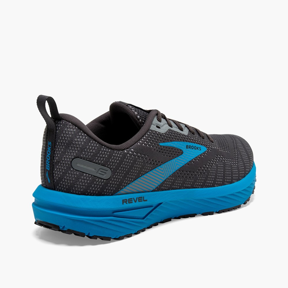 Chaussures Running Route Brooks Revel 6 Blanche Noir Homme | COP-0862572